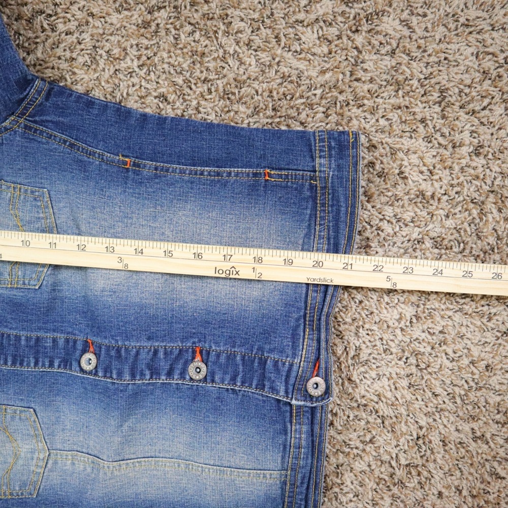 Southpole Jean Jacket Y2K Cropped Denim Women's Medium‎ 18.5x21 - Picture 7 of 9